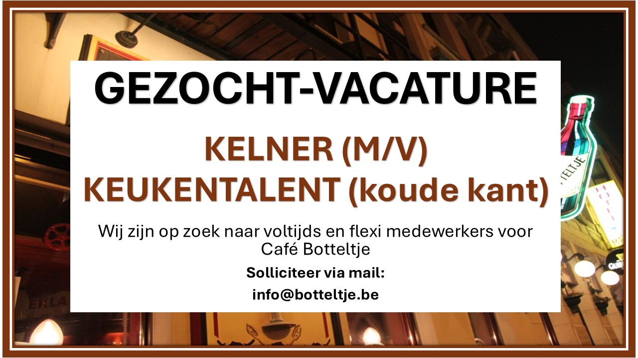 VACATURE BOTTELTJE OOSTENDE